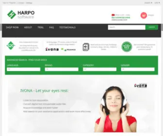 Harposoftware.com(Speech2Go, Ivona, Nuance) Screenshot