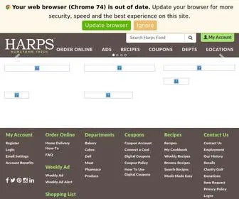 Harpsfood.com(Harps Foods) Screenshot