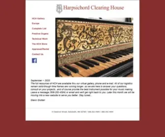 Harpsichord.com(Harpsichord Clearing House) Screenshot