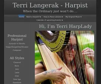 Harpsinger.net(Hi, I’m Terri HarpLady) Screenshot