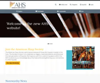 Harpsociety.org(American Harp Society) Screenshot