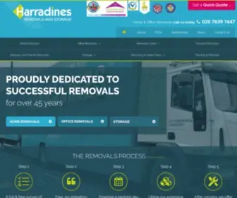 Harradines.co.uk(Removals Company) Screenshot