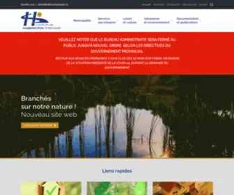 Harrington.ca(Municipalité du Canton de Harrington) Screenshot