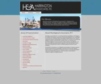 Harringtonassociateslaw.com(Harrington & Associates) Screenshot