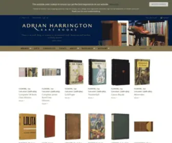 Harringtonbooks.co.uk(Adrian Harrington Rare Books) Screenshot