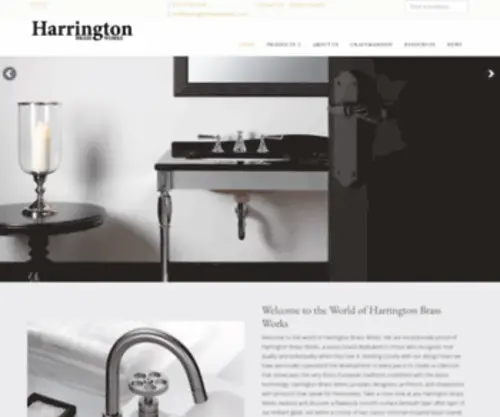 Harringtonbrassworks.com(Traditional bathroom & kitchen fixtures) Screenshot