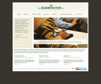 Harringtoncompany.com(Association Management with The Harrington Company) Screenshot