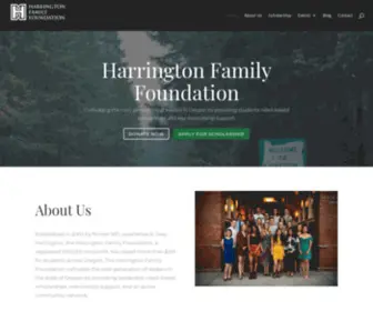 Harringtonfamilyfoundation.org(Harrington Family Foundation) Screenshot