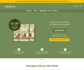Harringtonspetfood.com(Harringtons Pet Food) Screenshot