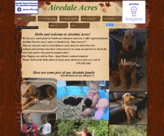 Harrisairedaleacres.com(Airedale Acres) Screenshot