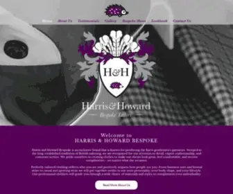 Harrisandhoward.com(Harris and Howard Bespoke) Screenshot