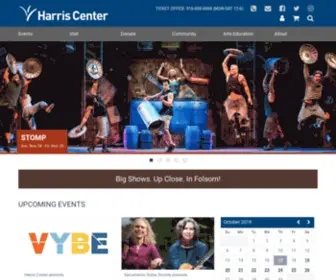 Harriscenter.net(Harris Center for the Arts at Folsom Lake College) Screenshot
