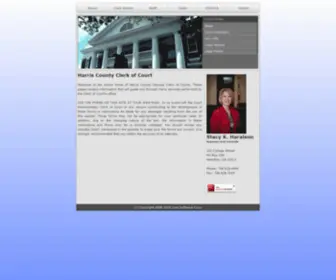 Harrisclerkofcourt.com(Harris County Clerk of Court) Screenshot