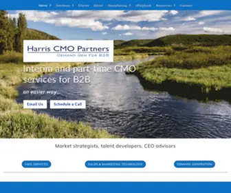 Harriscmopartners.com(Part time CMO for B2B) Screenshot