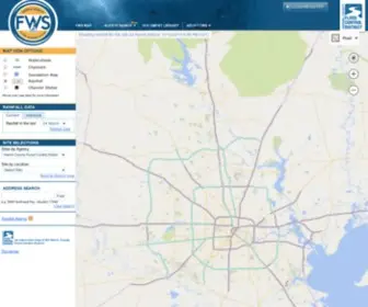 Harriscountyfws.org(Harris County Flood Warning System) Screenshot