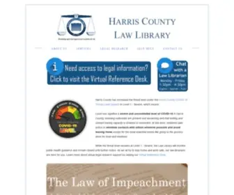 Harriscountylawlibrary.org(The Harris County Law Library) Screenshot