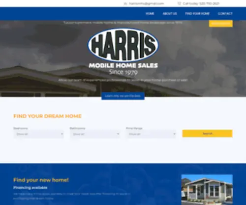 Harrismhs.com(Harris Mobile Home Sales) Screenshot