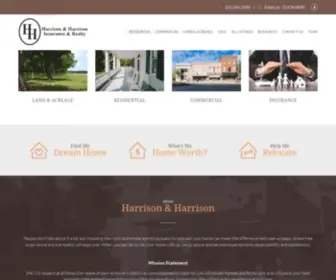 Harrisonandharrison.com(Harrison & Harrison Insurance & Realty) Screenshot