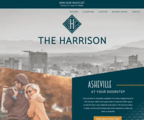 Harrisonasheville.com(The Harrison) Screenshot