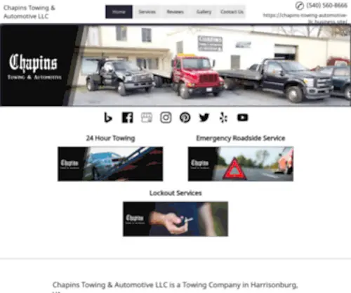 Harrisonburgtowing.com(Chapins Towing & Automotive LLC is a Towing Company in Harrisonburg) Screenshot