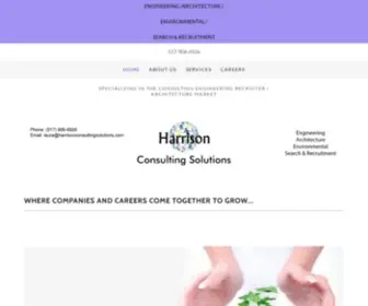 Harrisonconsultingsolutions.com(Engineering Recruiter) Screenshot