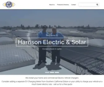 Harrisonelectric.com(Electrical Contractor) Screenshot