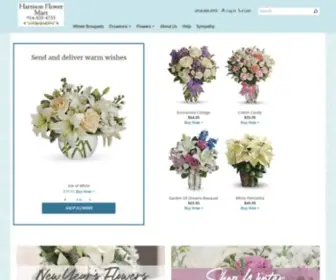 Harrisonflowermart.com(Harrison Florist) Screenshot