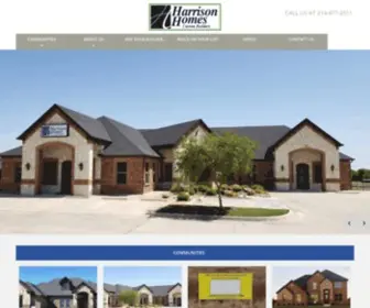 Harrisonhomes.com(Custom builders) Screenshot