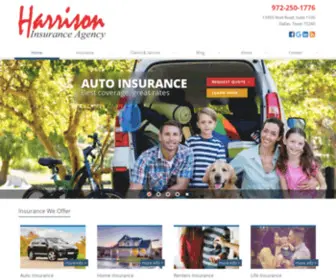 Harrisoninsurance.com(Harrison Insurance Agency) Screenshot