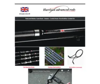 Harrisonrods.co.uk(Harrison Advanced Rods Fishing Rods and Fishing Blanks) Screenshot