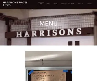 Harrisonsbagelshop.com(HARRISON'S BAGEL SHOP) Screenshot