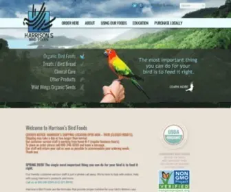 Harrisonsbirdfoods.com(See what's new at Harrison's Bird Foods) Screenshot
