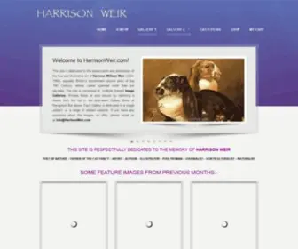 Harrisonweir.com(This site) Screenshot