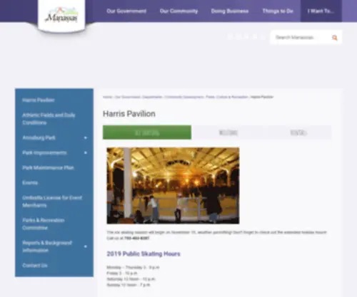 Harrispavilion.com(Prince) Screenshot