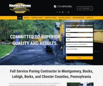 Harrispavingindustries.com(Paving Contractor) Screenshot