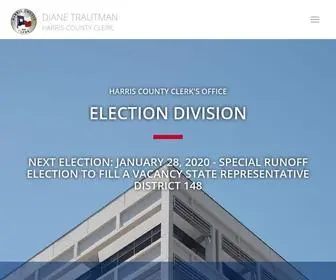 Harrisvotes.com(Election Division) Screenshot