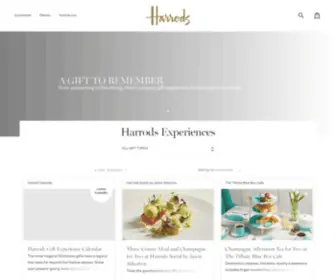 Harrods-Experiences.com(Harrods) Screenshot