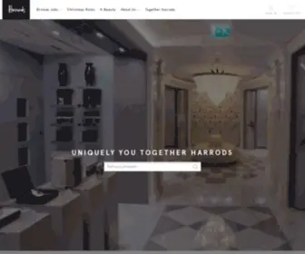 Harrodscareers.com(Uniquely You Together Harrods) Screenshot