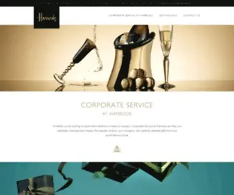 Harrodscorporateservice.com(Harrods Corporate Service) Screenshot