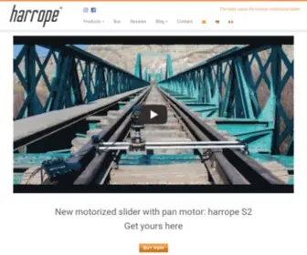 Harrope.com(New motorized slider with pan motor) Screenshot