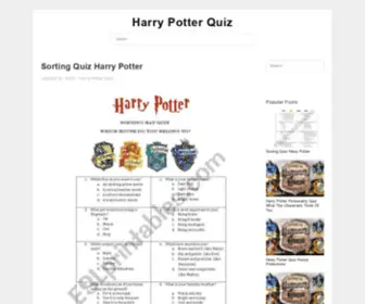 Harry-Potter-Quiz.com(Harry Potter Quiz) Screenshot