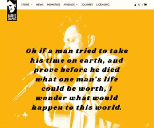 Harrychapinmusic.com(Harry Chapin Music) Screenshot