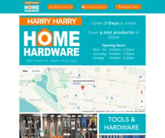 HarryHarry.com.au(Harry Harry Home Hardware South Yarra) Screenshot