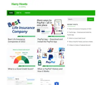 Harryhowto.com(Harry Howto) Screenshot