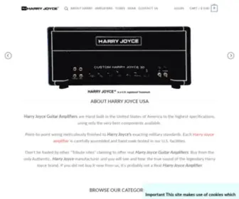 Harryjoyceusa.com(Harry Joyce Guitar Amplifers) Screenshot