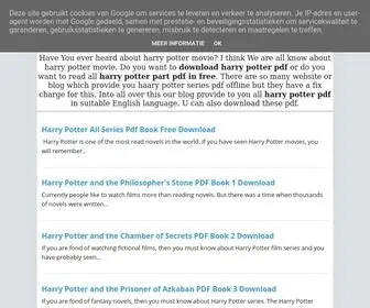 Harrypotterpdf.site(Harry Potter PDF ebooks Free Download) Screenshot