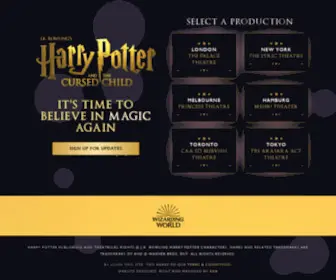 Harrypottertheplay.com(Harry Potter And The Cursed Child) Screenshot