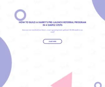 Harrysprelaunchreferral.com(Harrysprelaunchreferral) Screenshot