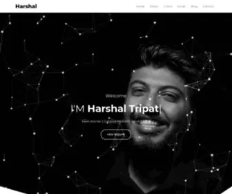 Harshaltripathi.com(Harshal Tripathi) Screenshot