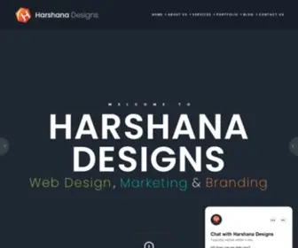 Harshanadesigns.com(Impressive Web Solutions) Screenshot